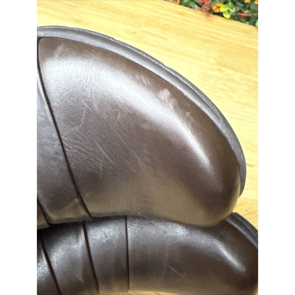 Clarks Collection Zip Side‎ Leather Mid Rise Boots  26102919 Brown Women's 8 GUC - Picture 12 of 13